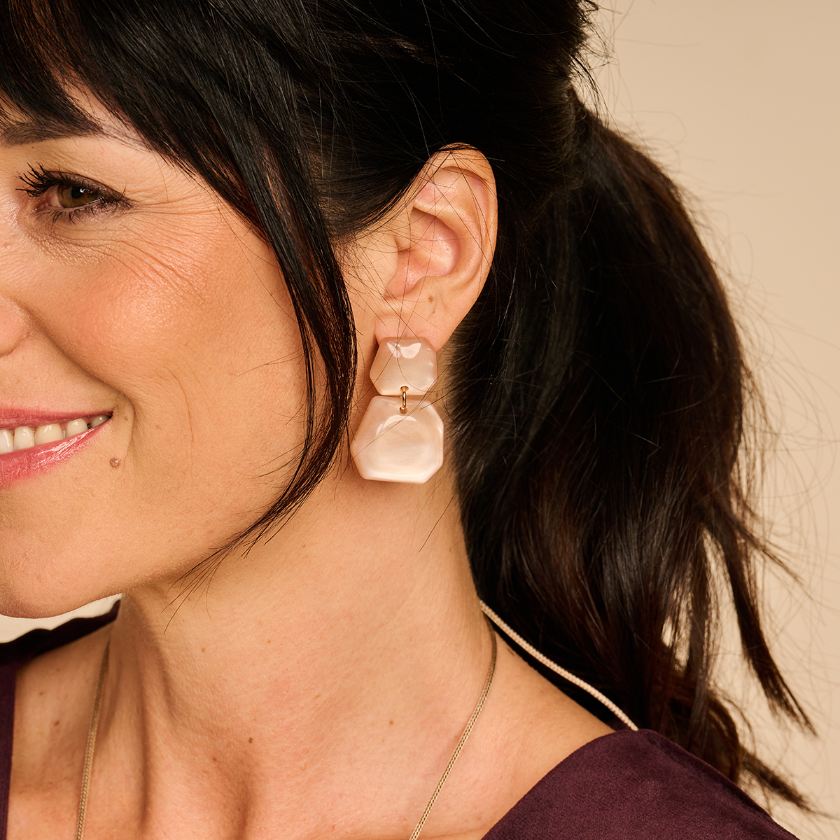 Boucles D'Oreilles - Koralie Oorbellen Beige