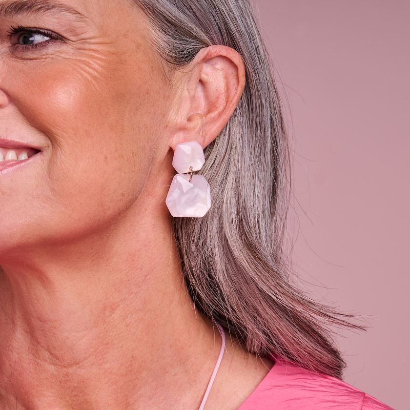 Boucles D'Oreilles - Koralie Oorbellen Lichtroze