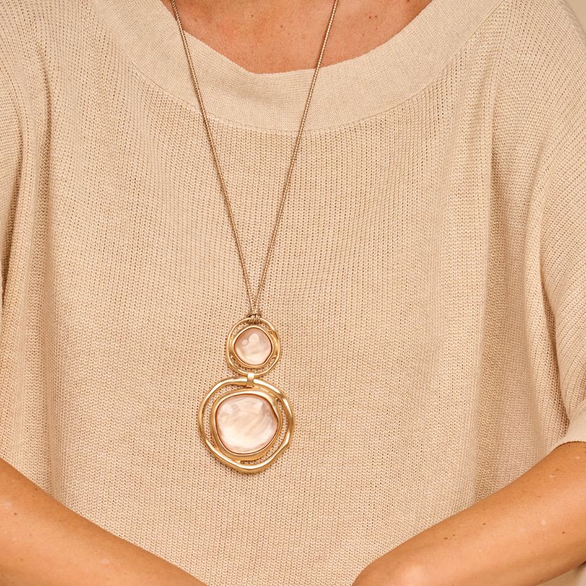 Collier - Kurt Halsketting Beige