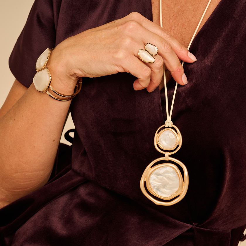 Collier - Kurt Halsketting Ecru