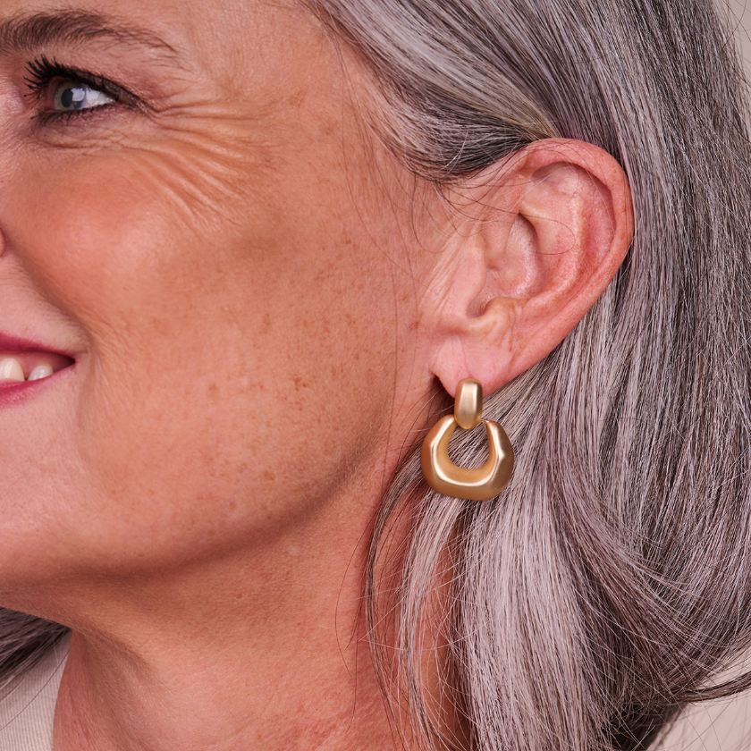 Boucles D'Oreilles - Orb4 Oorbellen Zilverkleurig Mat