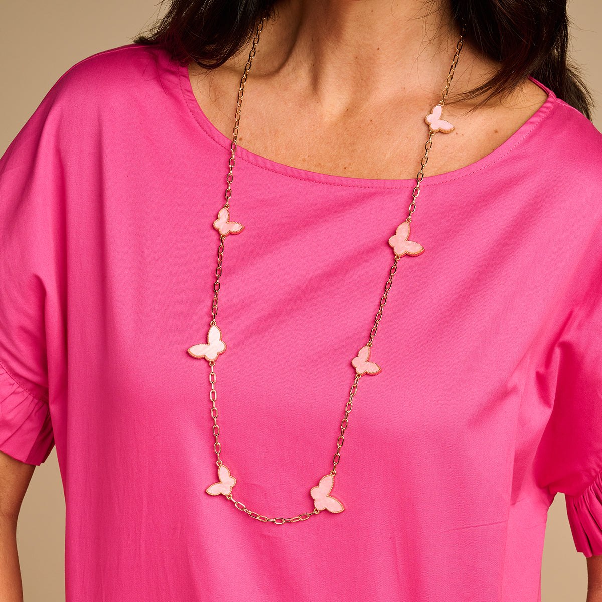 Collier - Oxfam Halsketting Roze
