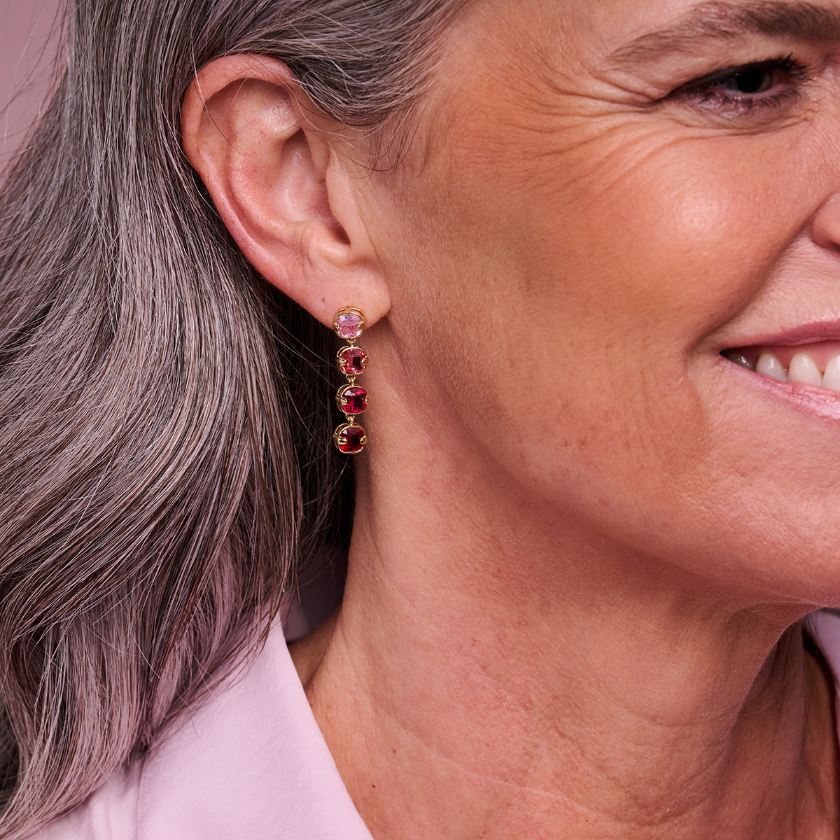 Boucles D'Oreilles - Xob33 Oorbellen Multi Paars