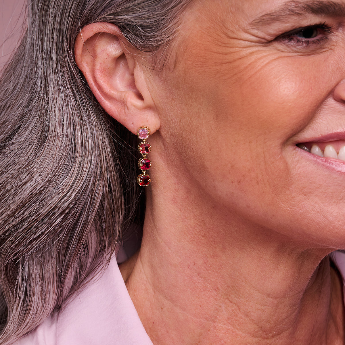 Boucles D'Oreilles - Xob33 Oorbellen Multi Roze