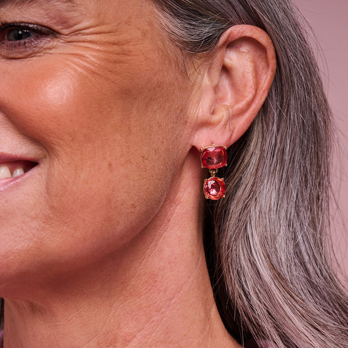 Boucles D'Oreilles - Xob52 Oorbellen Roze
