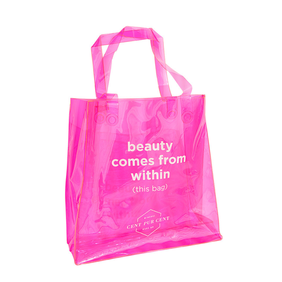Cent Pur Cent - Grand sac rose fluo