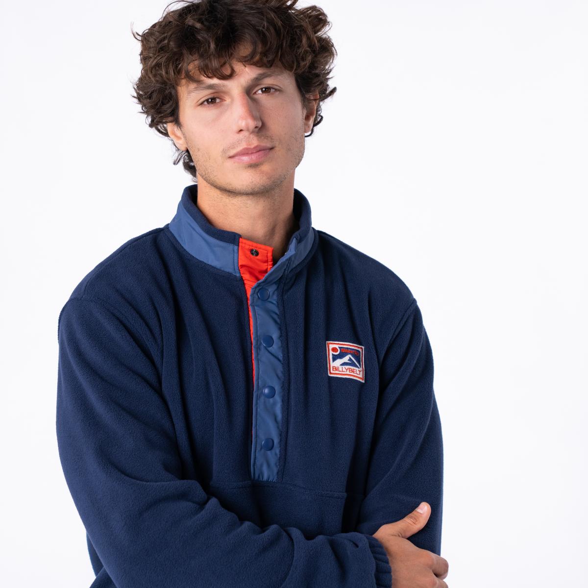 Sweat en polaire - Marine - Bleu