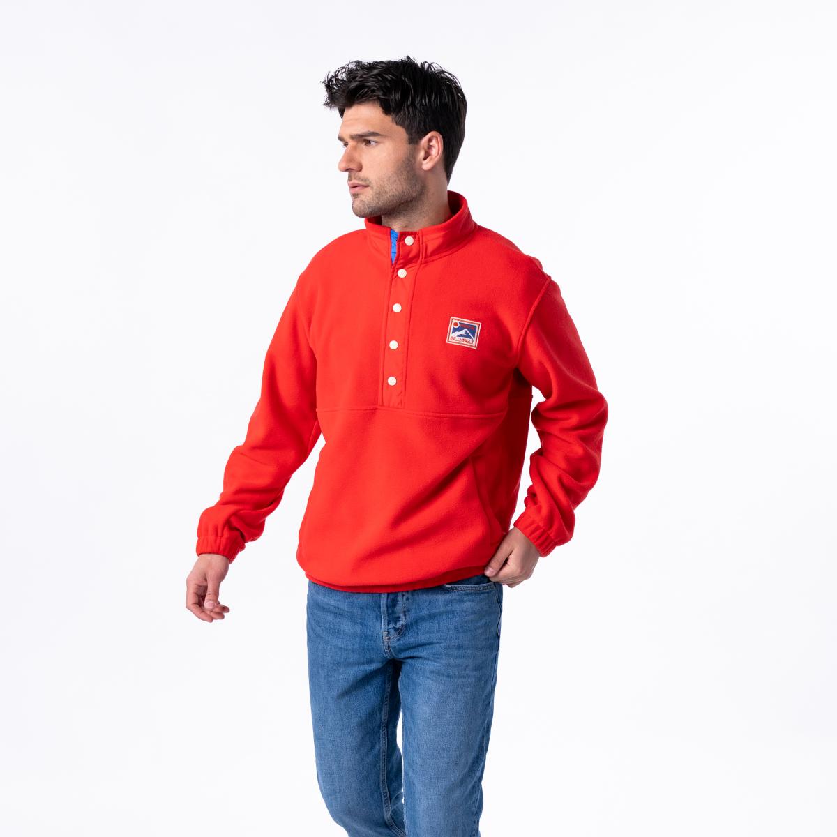 Sweat en polaire - Rouge