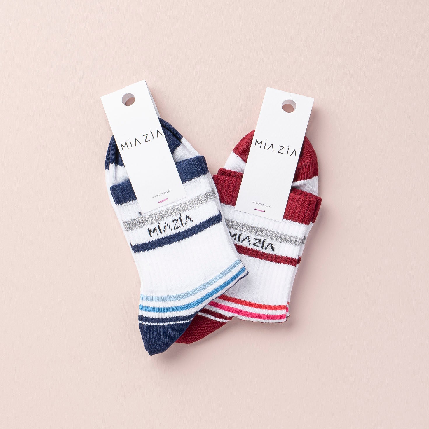 Mia Zia - Pack de 2 paires de chaussettes de Sporty