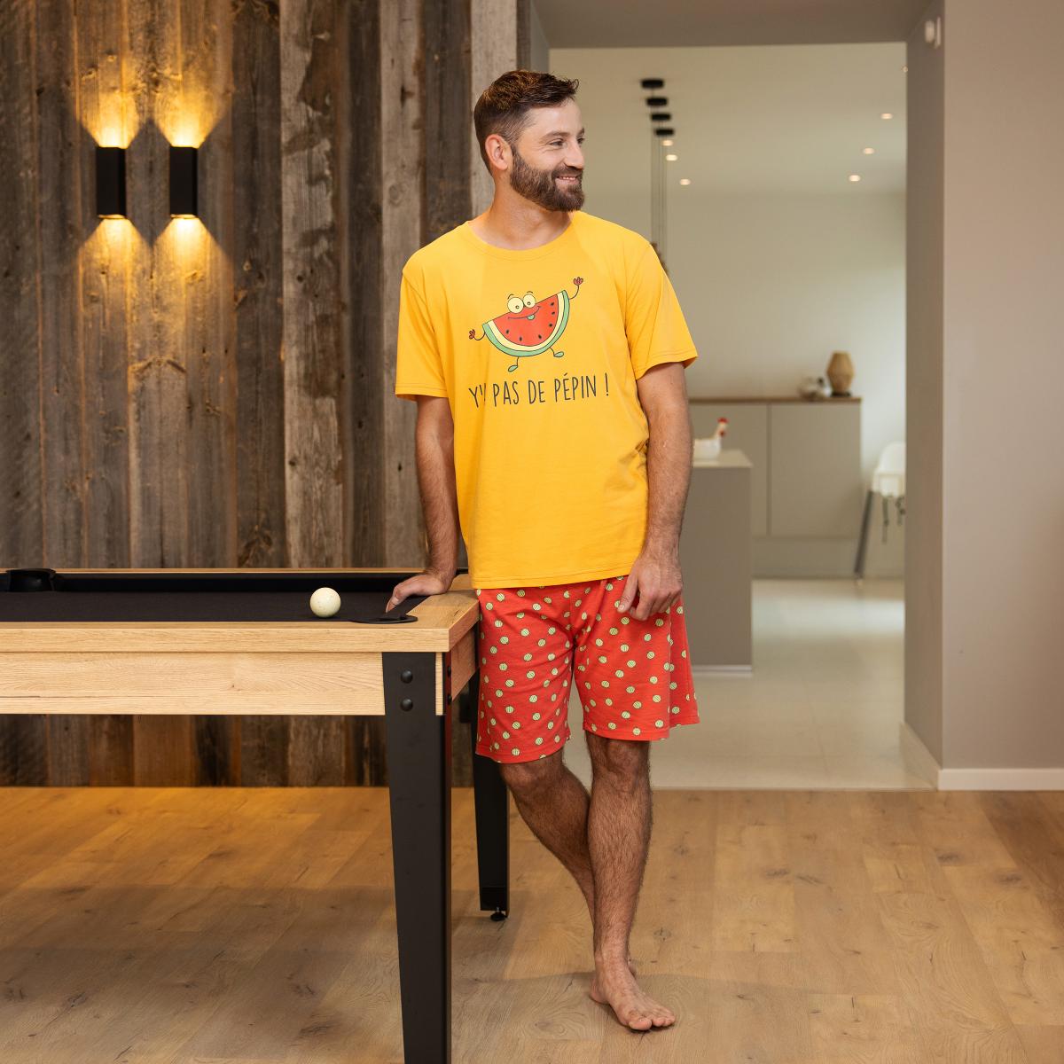 Homme - Short Pyjama - Ocre
