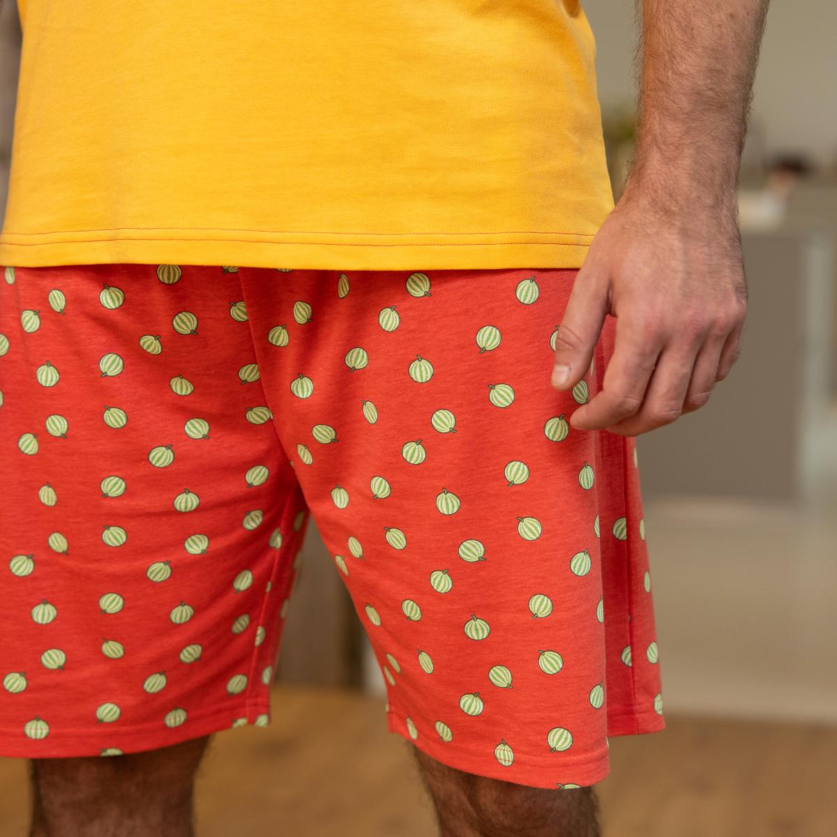 Homme - Short Pyjama - Ocre