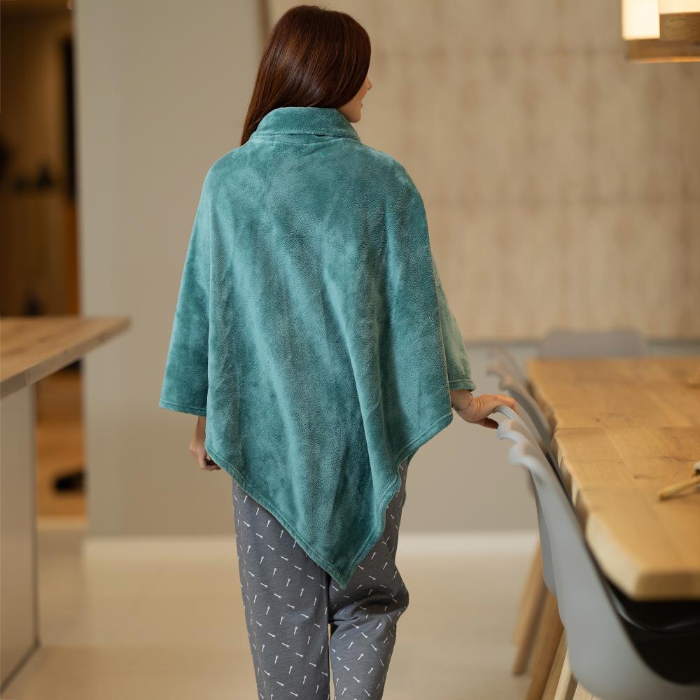 Poncho - Femme - Vert