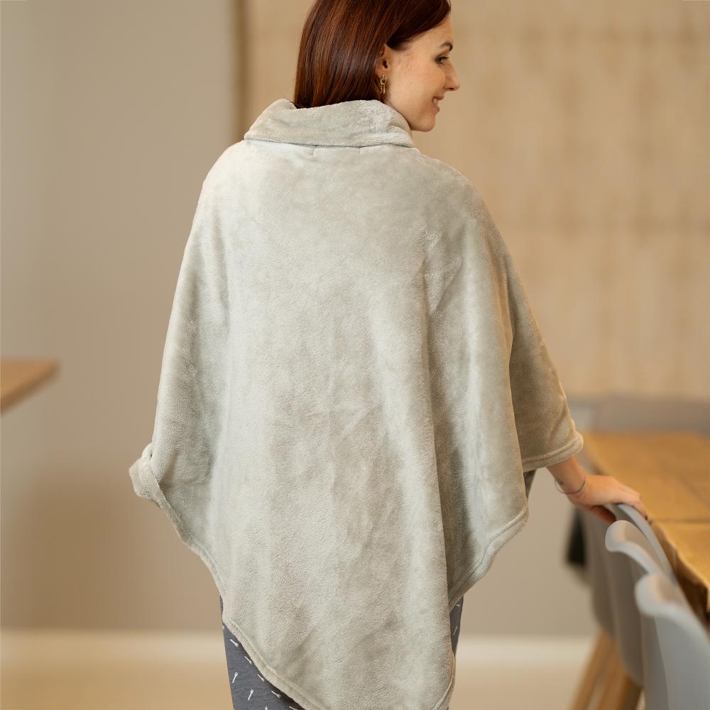Poncho - Femme - Gris Paloma
