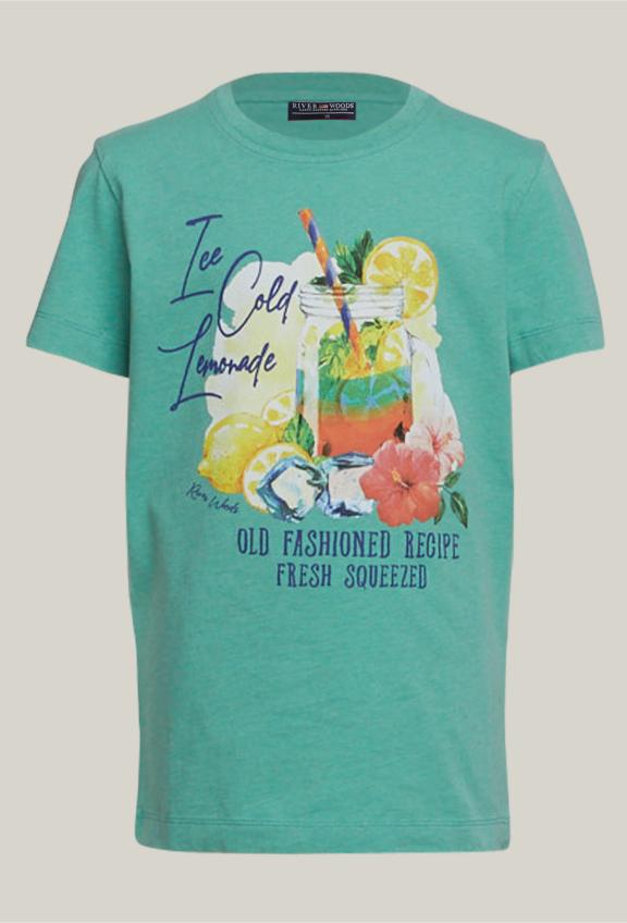 Basic Cotton T-Shirt Margarita Mix - Vert