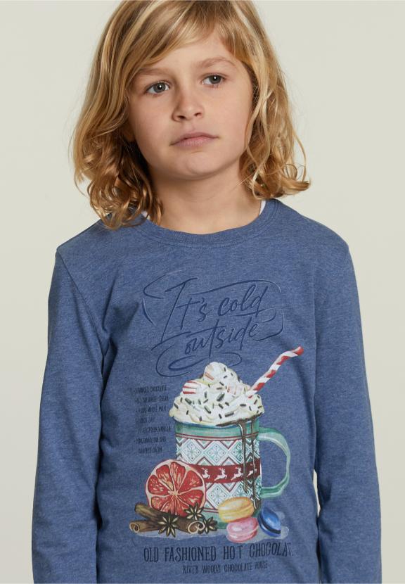 Cotton Fantasy T-Shirt Denim Mix - Bleu