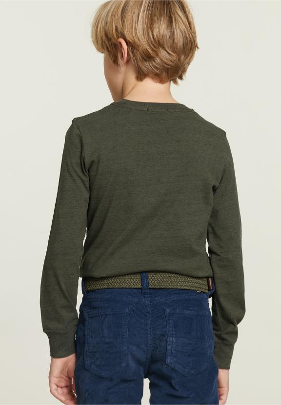 Slim Fit Cotton T-Shirt Woodstock - Vert