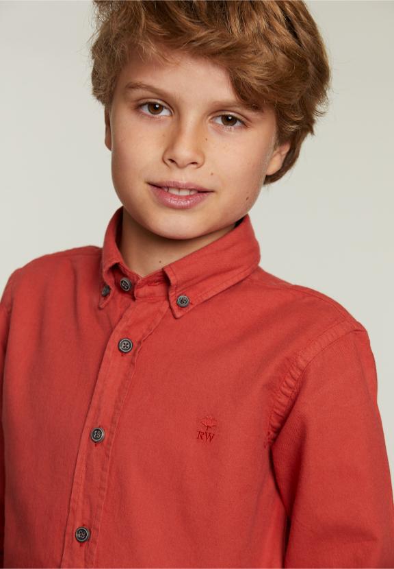 Custom Fit Cotton Shirt Blush - Rose