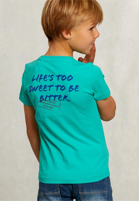 Normal Fit Basic T-Shirt Citrus Green - Vert