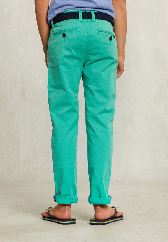 Slim Fit Basic Chino Pants Moscow Mule - Vert