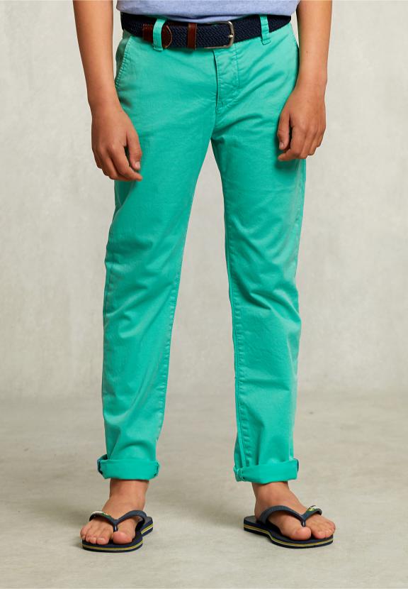 Slim Fit Basic Chino Pants Moscow Mule - Vert