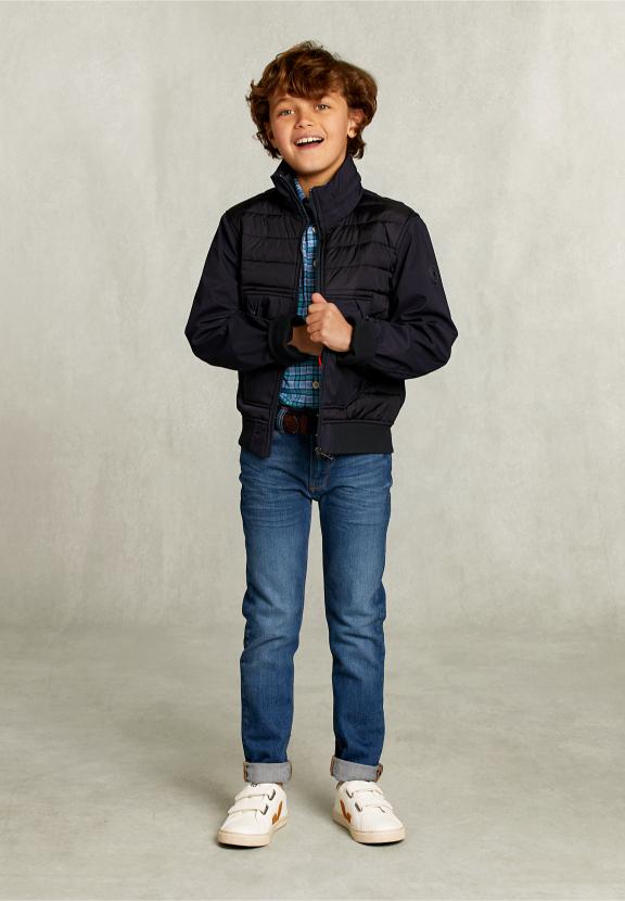 Custom Fit Checked Shirt Blue/Green - Vert