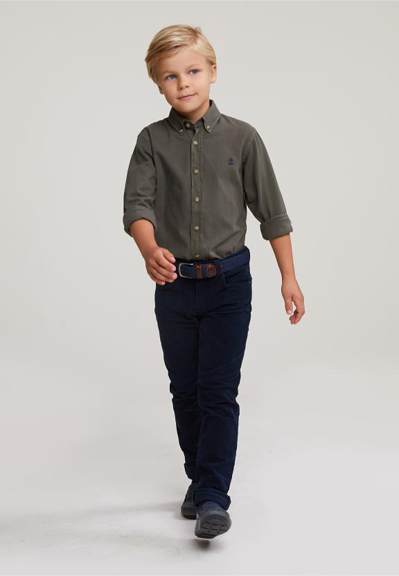 Custom Fit Cotton Shirt Table Mountain - Kaki