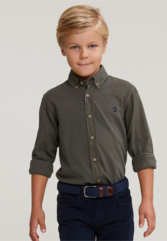 Custom Fit Cotton Shirt Table Mountain - Kaki