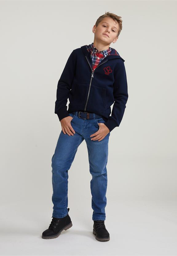 Slim Fit Checked Shirt Green/Red - Multi