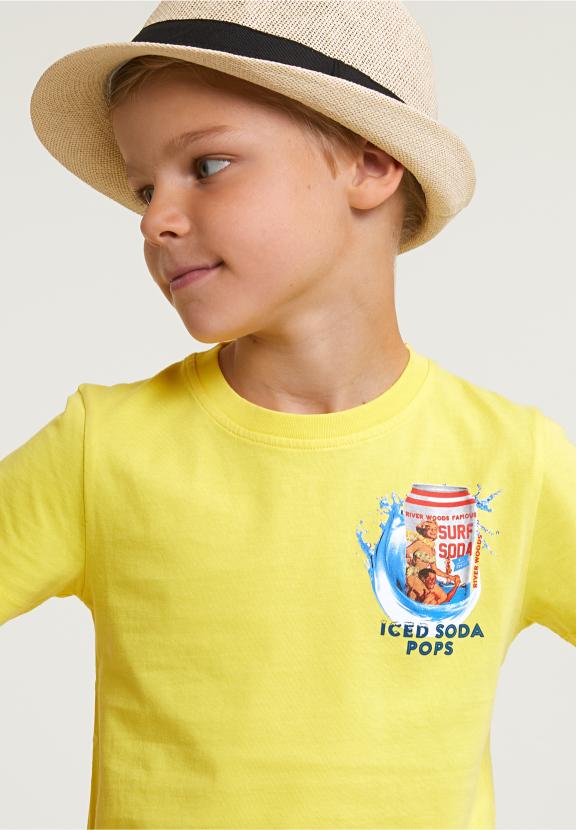 Normal Fit Basic T-Shirt Short Sleeves Lemonade - Jaune
