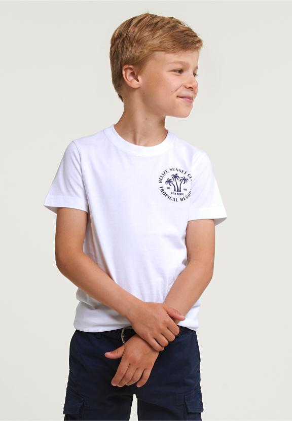 Normal Fit Basic T-Shirt Short Sleeves White - Blanc