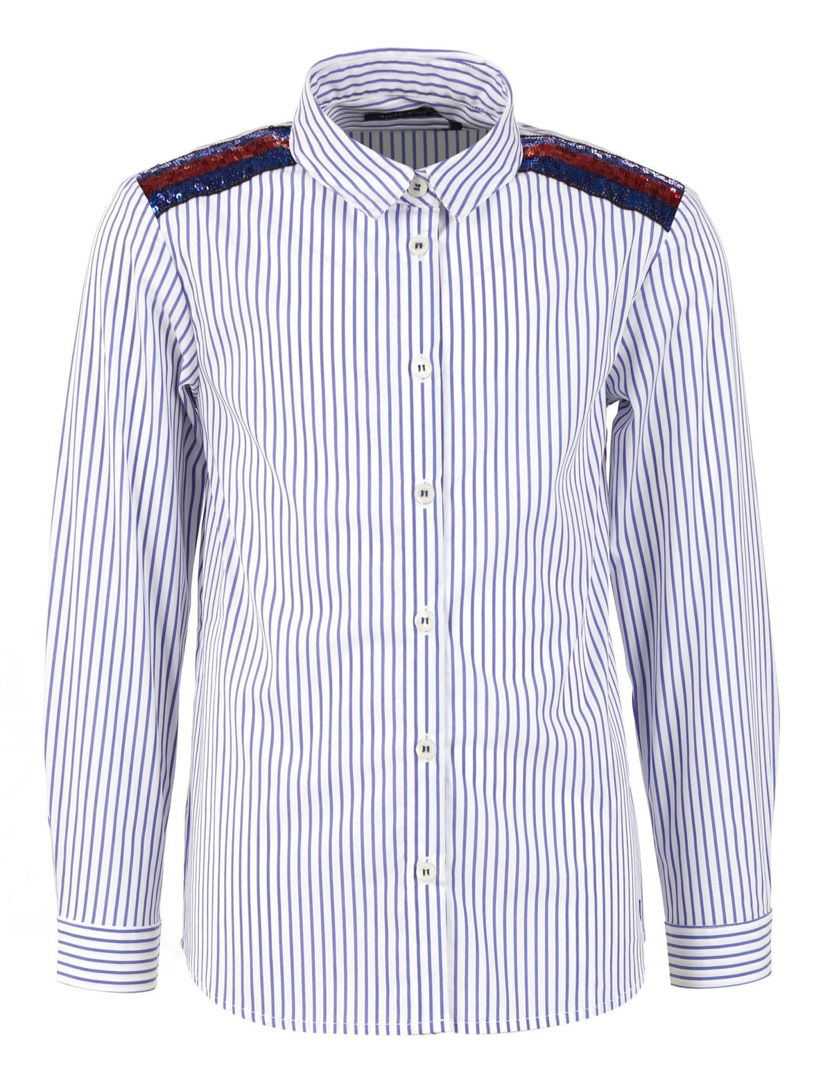 Classic Striped Shirt In Blue - Bleu
