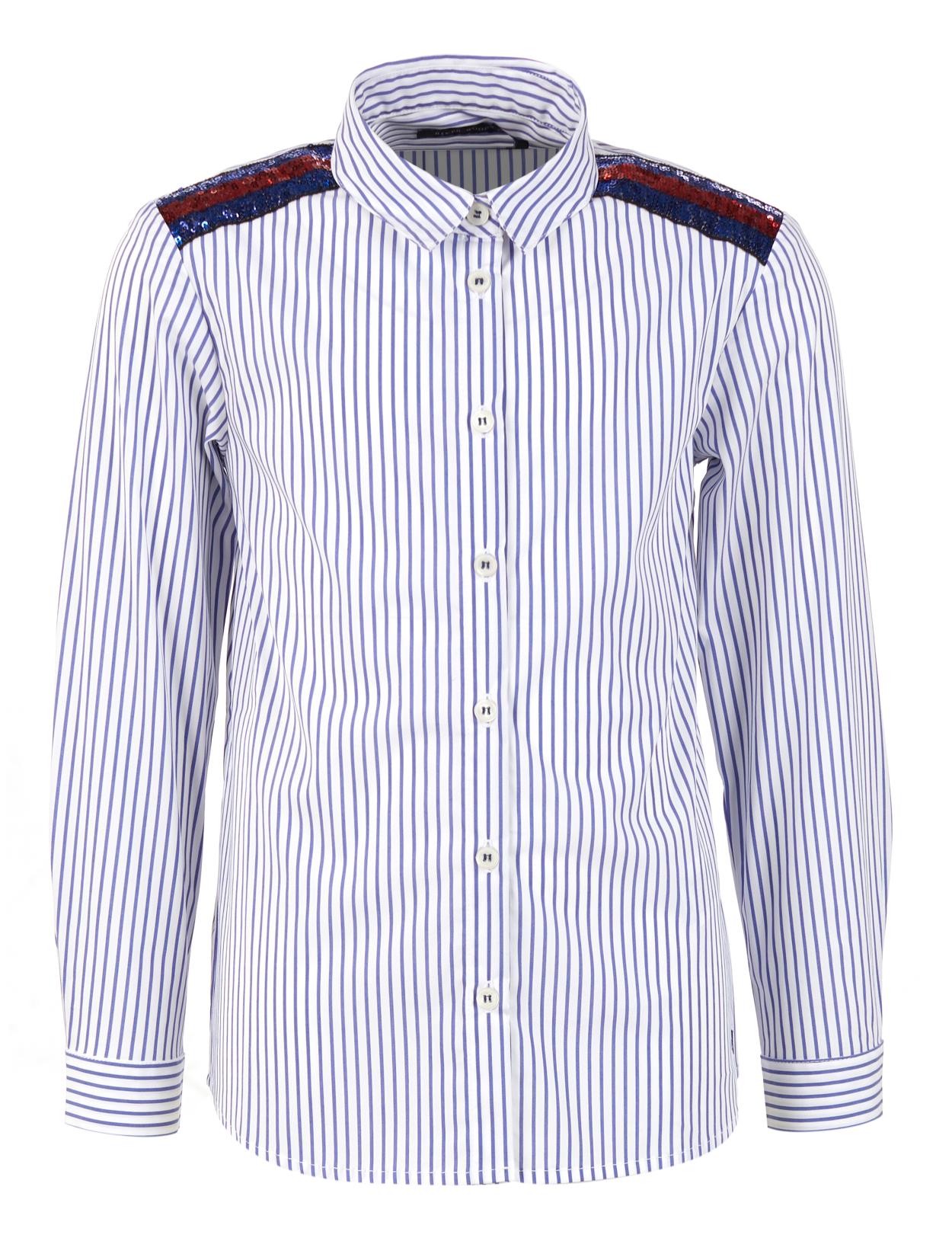 Classic Striped Shirt In Blue - Bleu