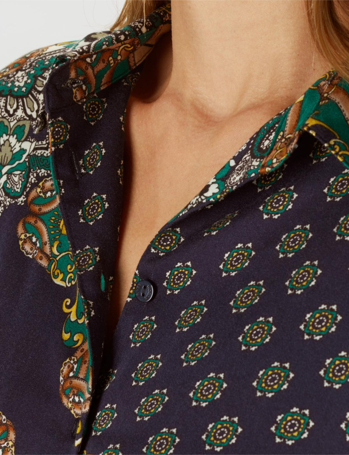 Long Viscose Dress In Blue - Bleu