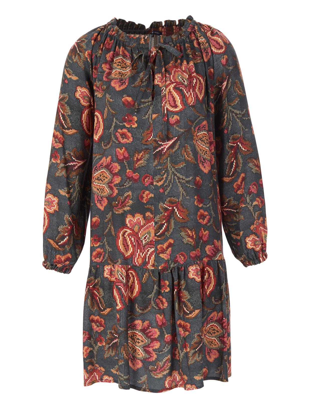 Loose Viscose Dress In Green - Vert