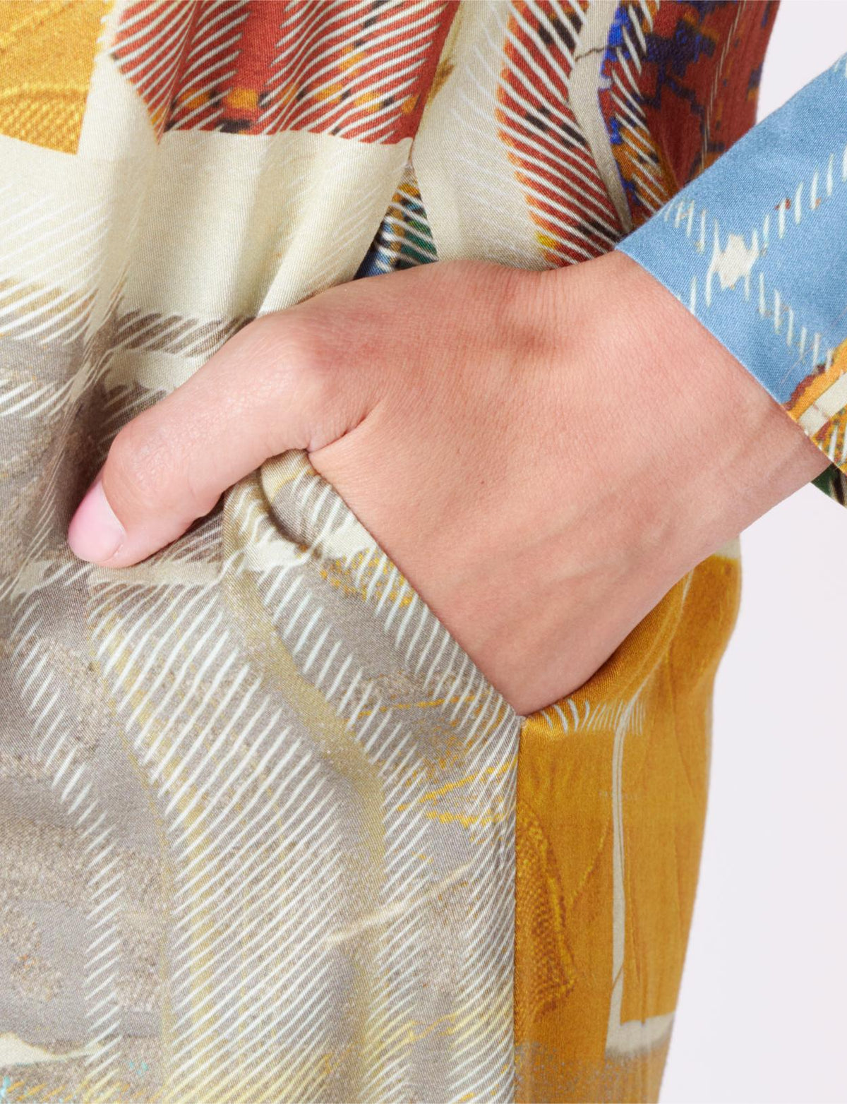 Printed Viscose Dress In Multi - Multi