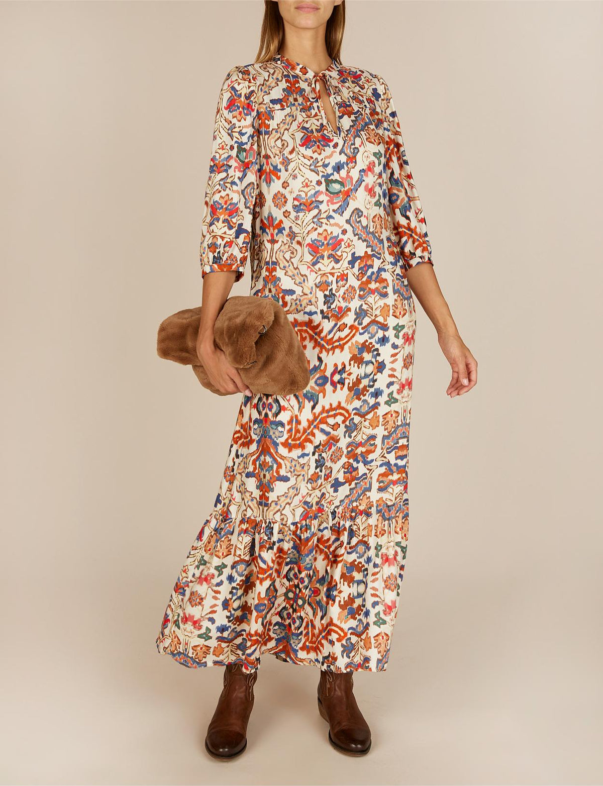 Viscose Dress In Multi - Multi