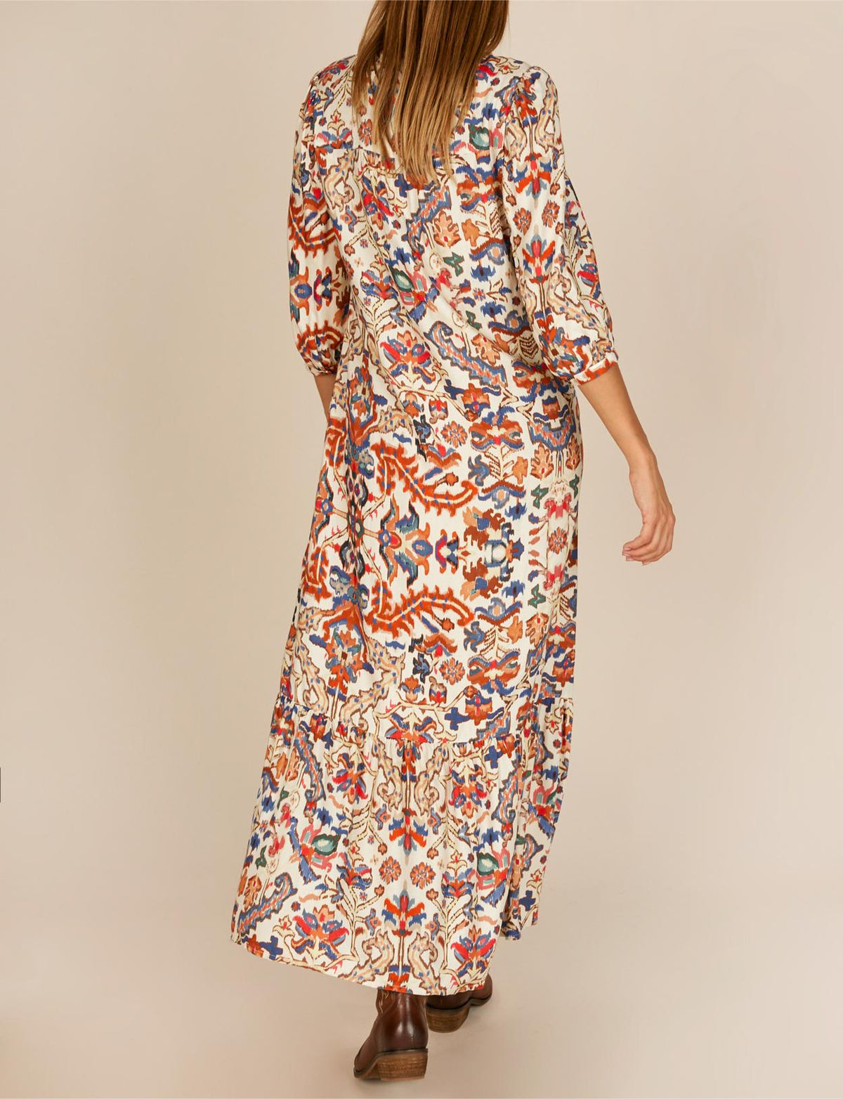 Viscose Dress In Multi - Multi