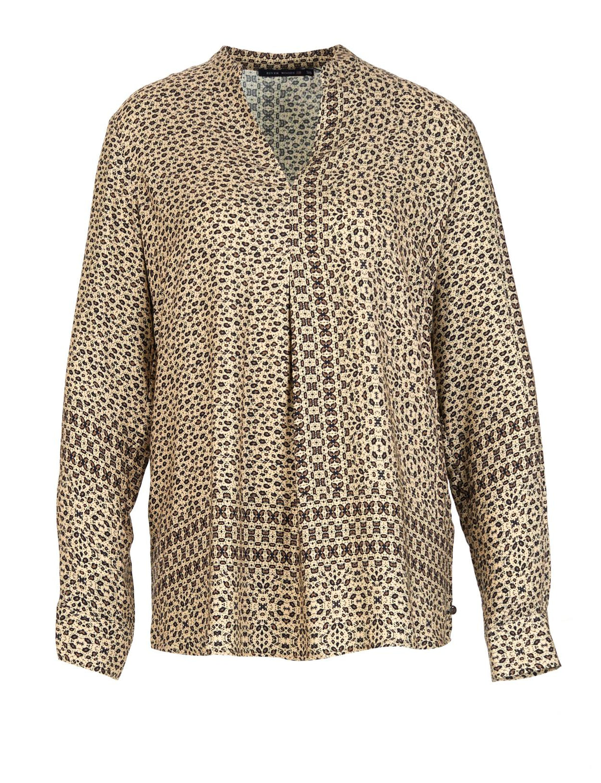 Long Viscose Shirt In Pink - Rose