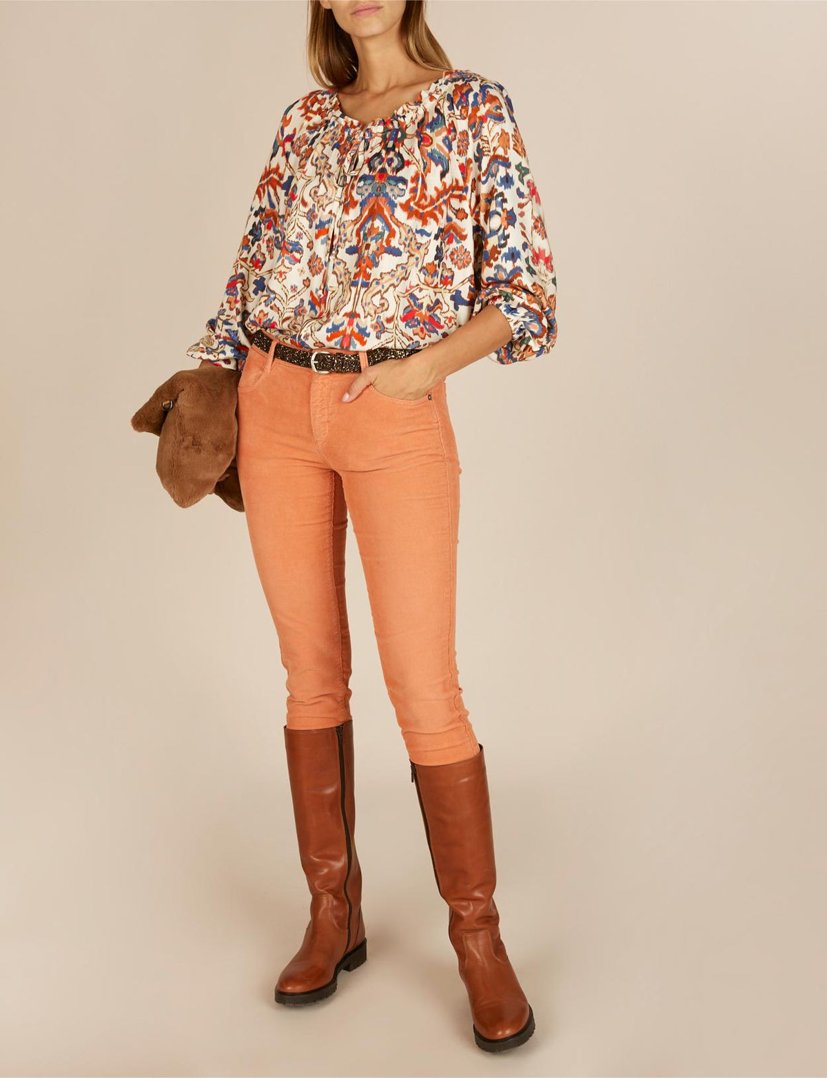 Popover Viscose Shirt In Multi - Multi