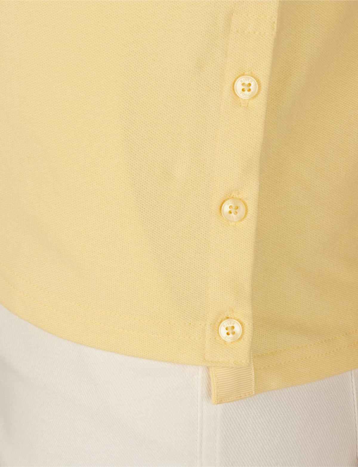 Tight Fit Polo In Yellow - Jaune
