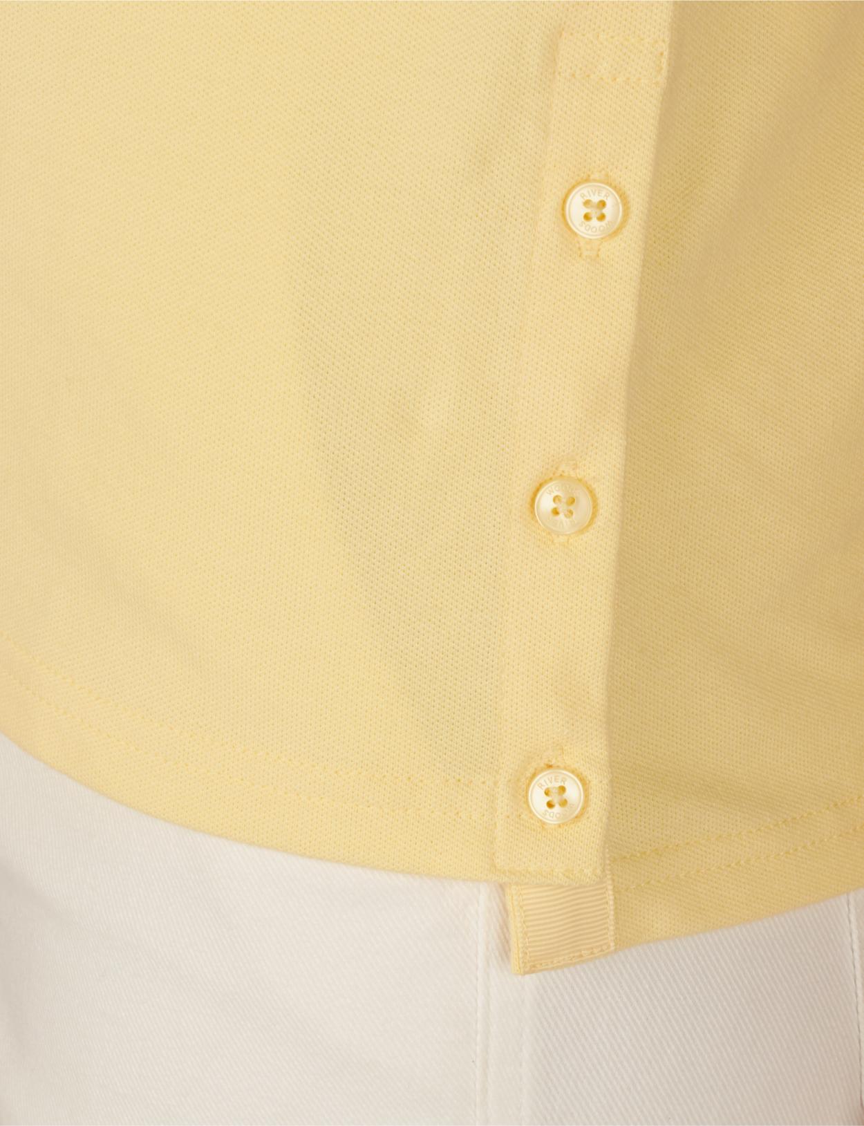 Tight Fit Polo In Yellow - Jaune