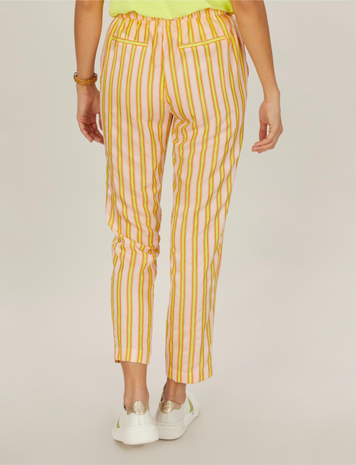 Straight Pants In Yellow - Jaune