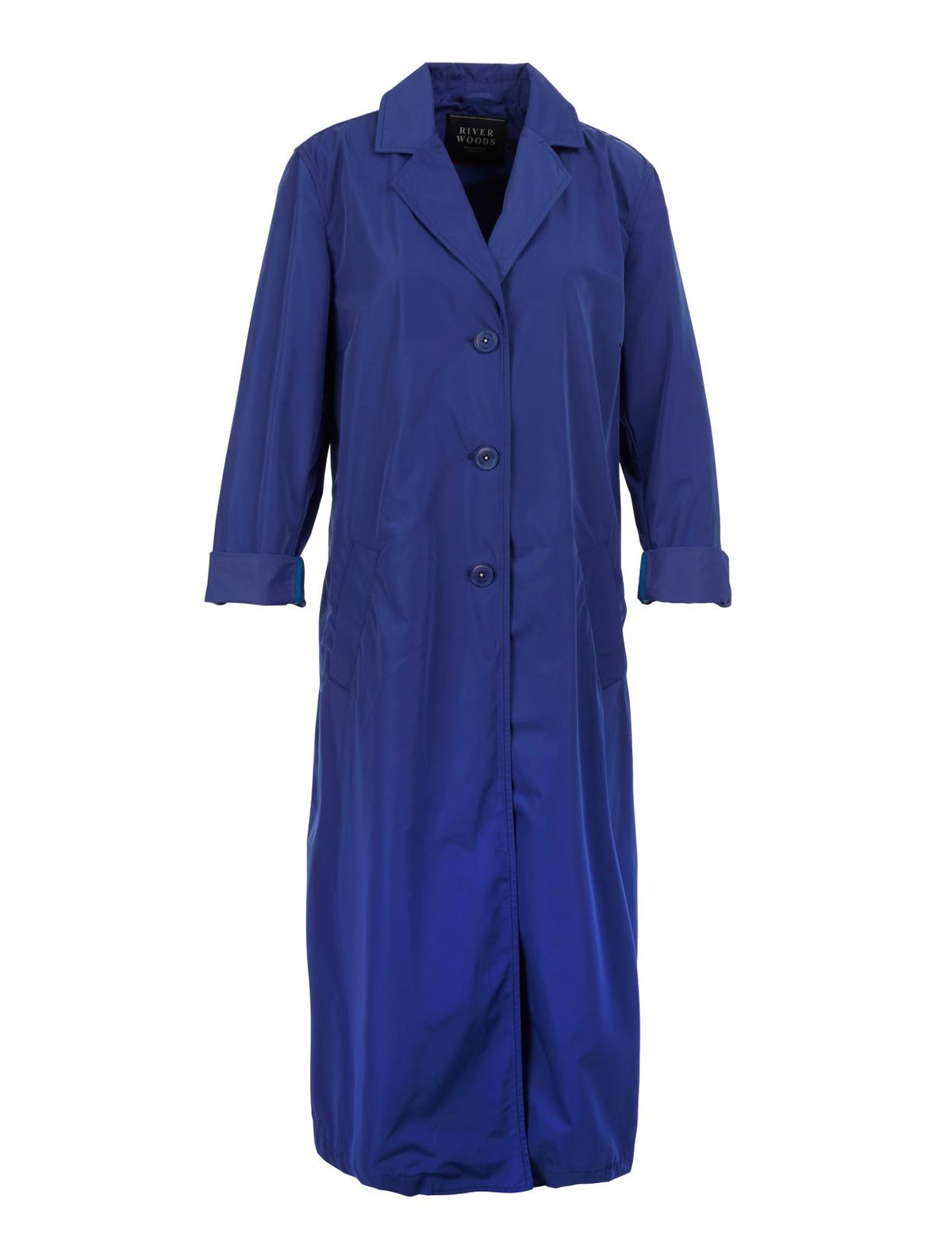 Imperméable bleu électrique