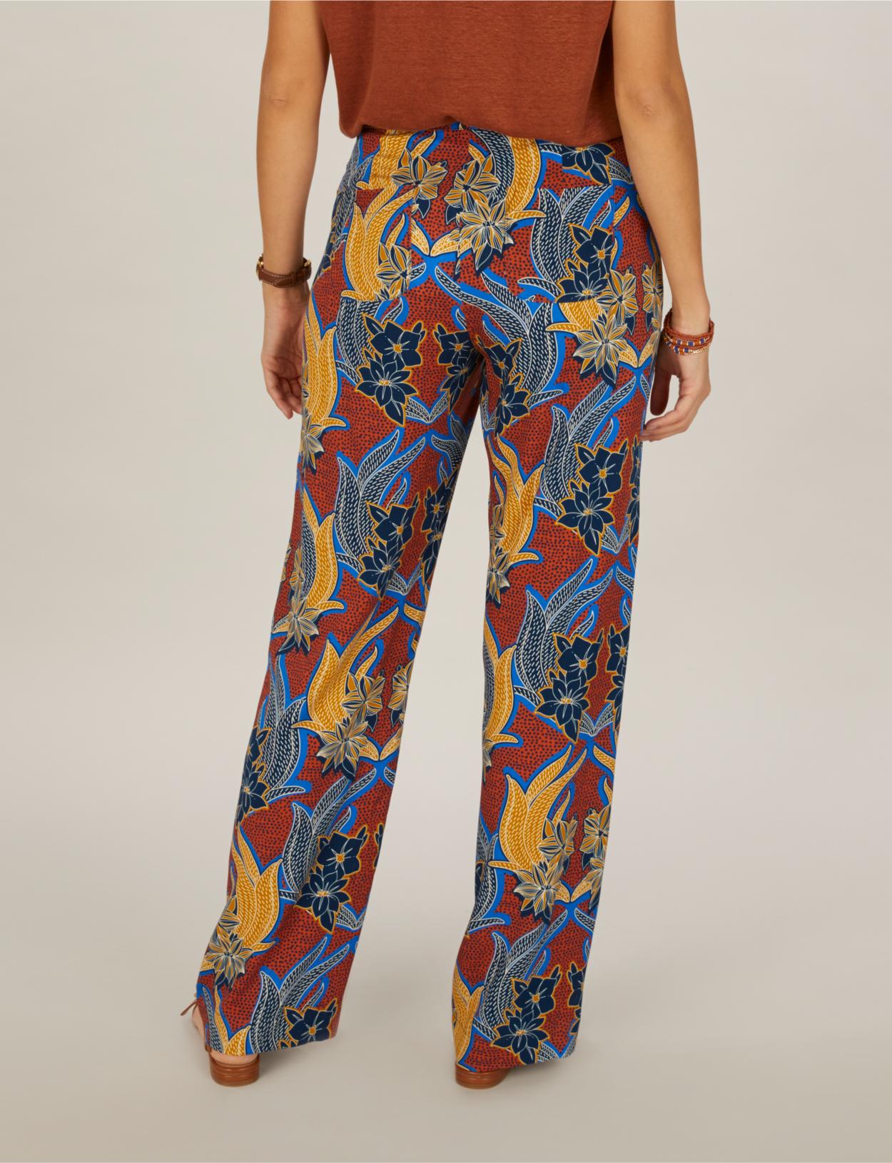 Straight Pants In Blue - Bleu