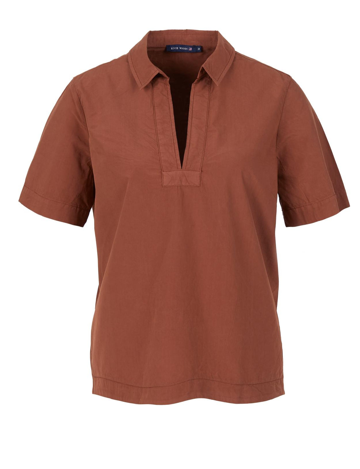 Short Sleeve Shirt In Brown - Brown