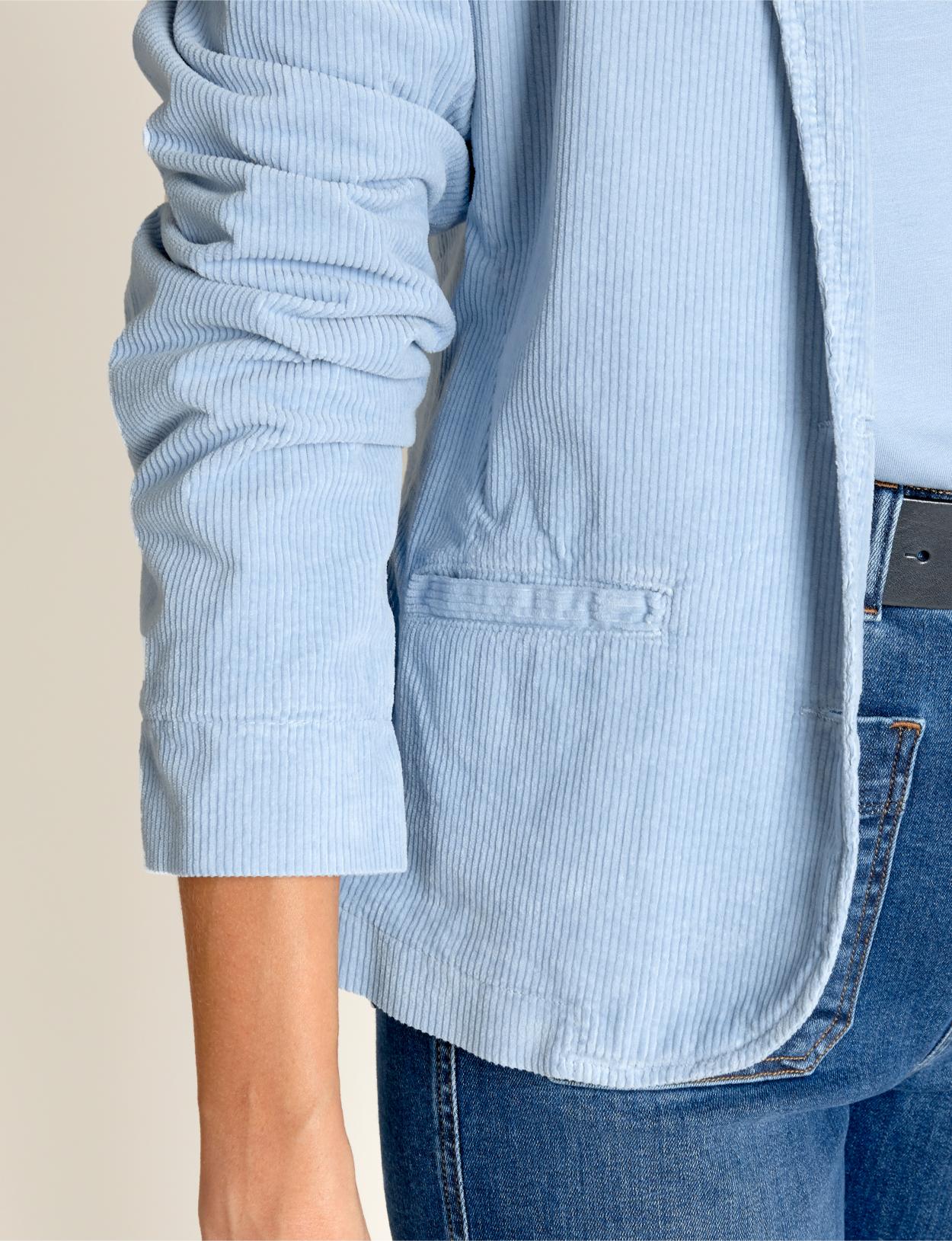 Fitted Blazer In Blue - Bleu