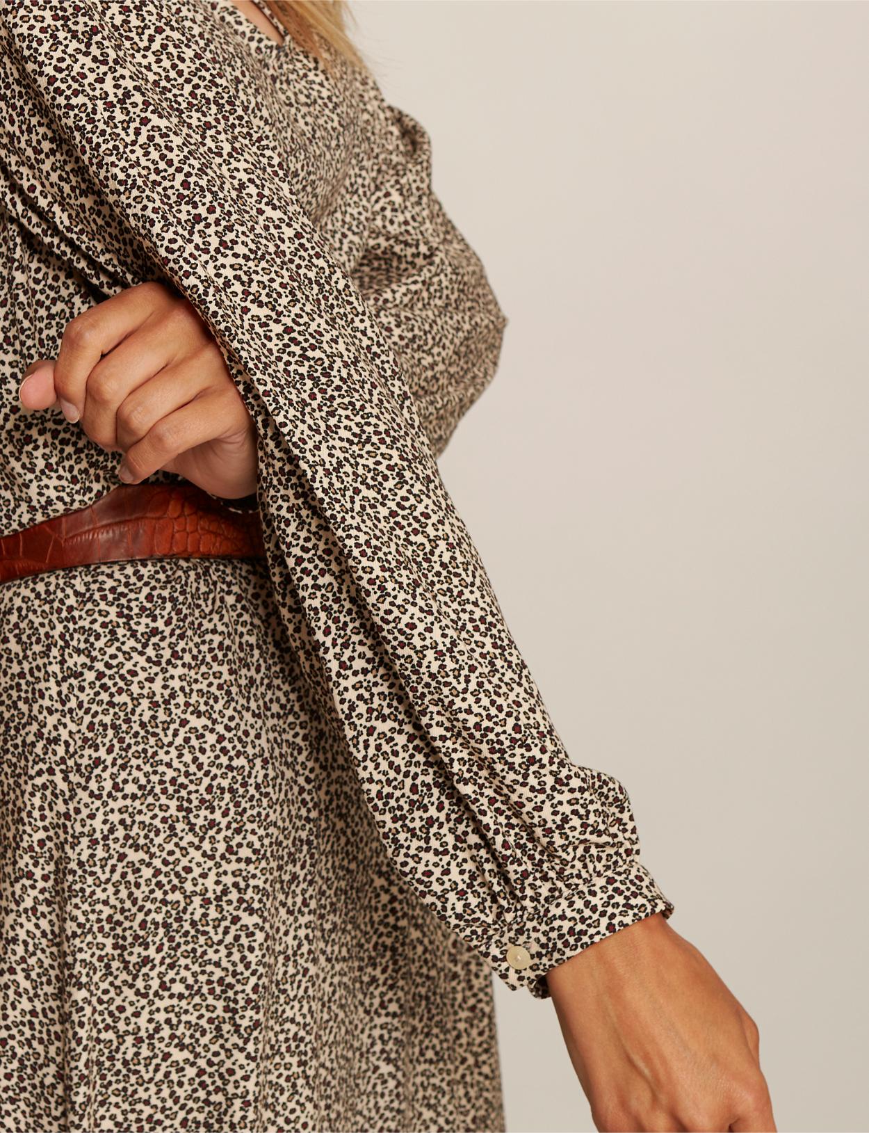 A-Line Viscose Dress In Multi - Multi