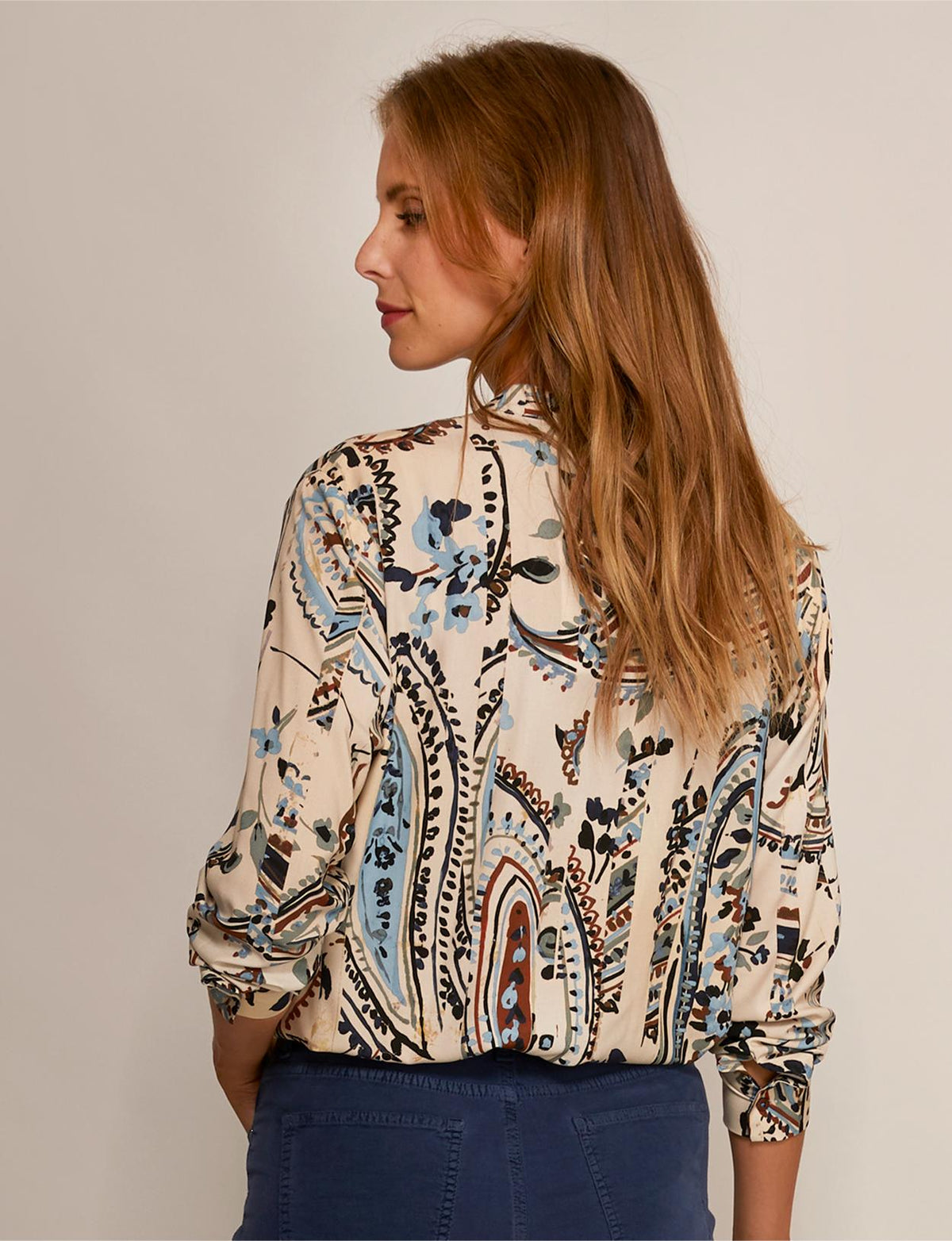 Viscose Popover Shirt In Multi - Multi