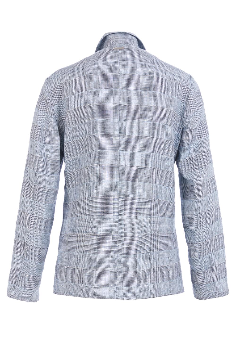 Checkered Blazer In Blue - Bleu