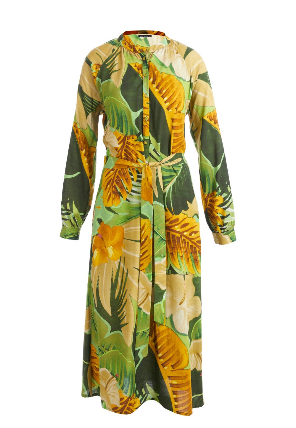 Comfort A-Line Dress In Green - Vert